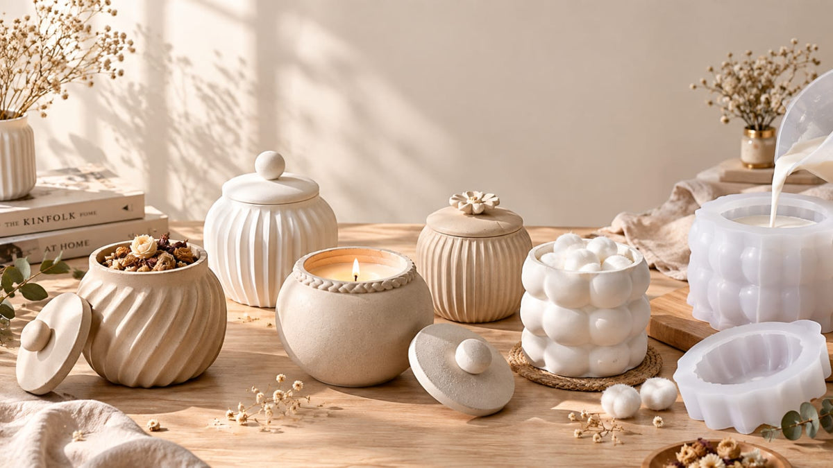 Jar Moulds | Plaster of Paris & Resin Silicone Molds