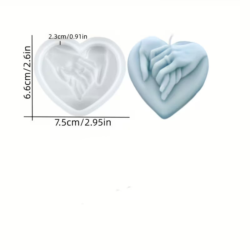 Proposal Hands Heart Silicone Mold