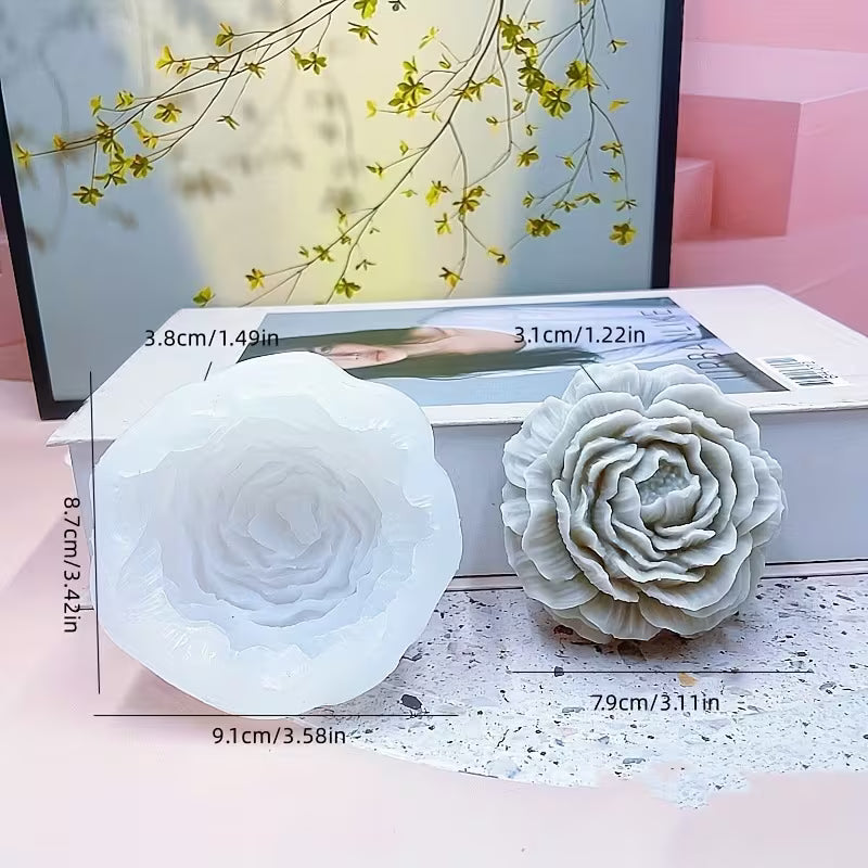 Peony Flower Silicone Mold