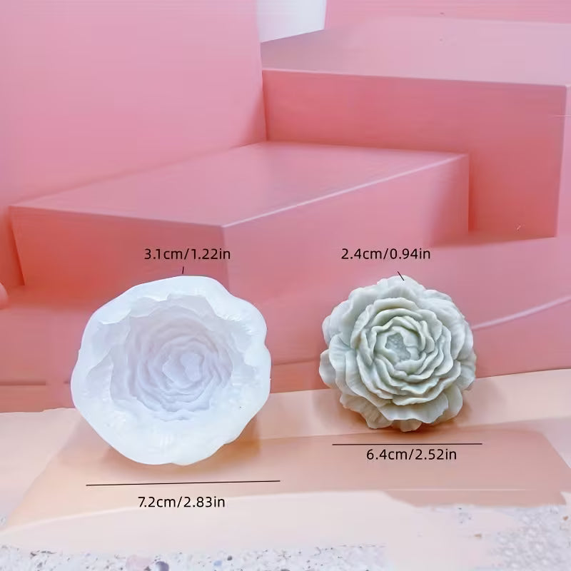 Peony Flower Silicone Mold