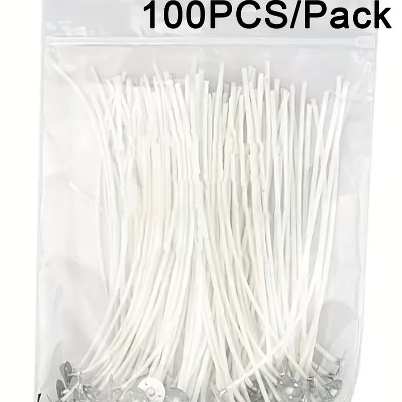 100pc Cotton Candle Wicks (10cm)