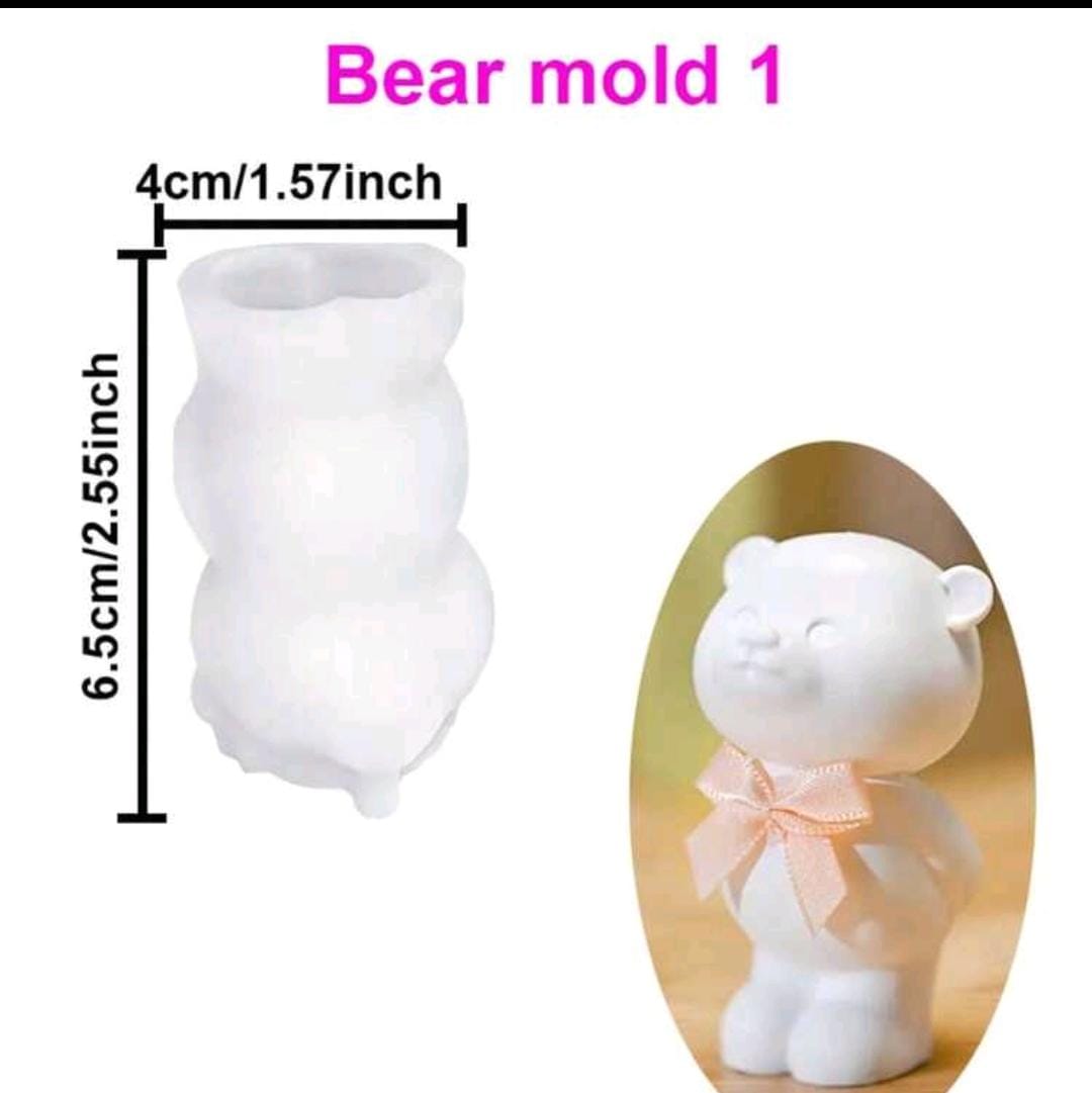 Bear Mold 2 shapes Silicone Mold