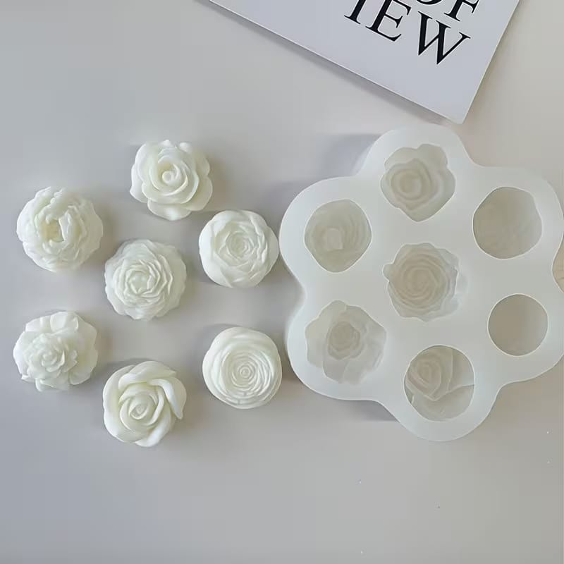 7 in 1 Rose Silicone Mold