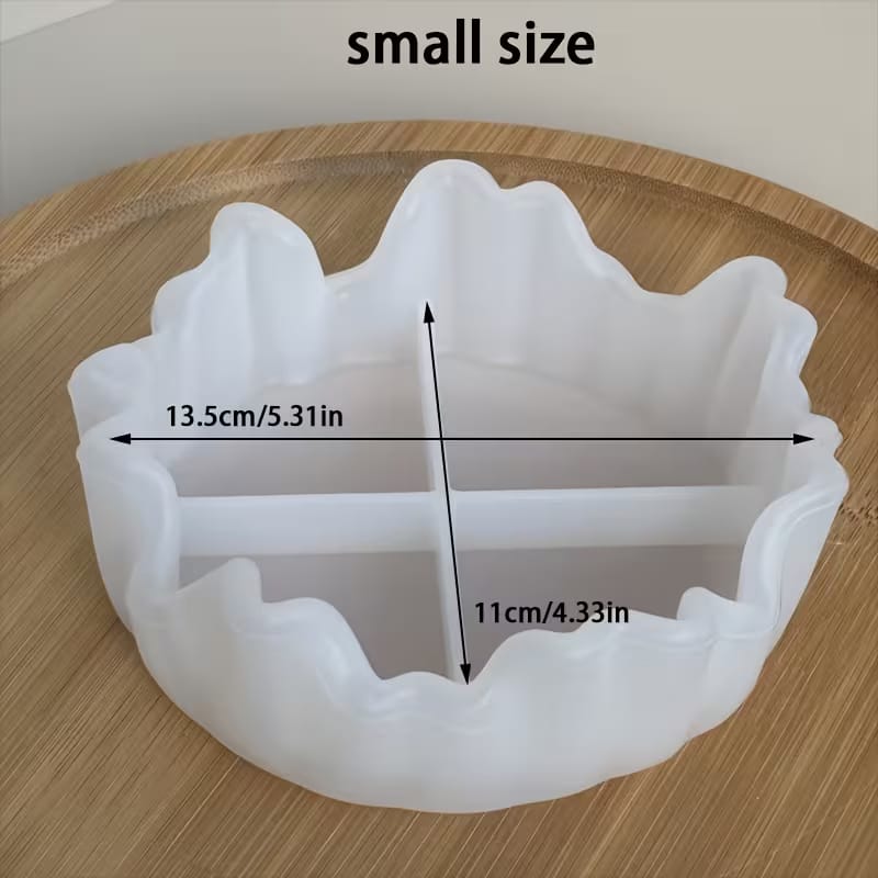 Wavy Irregular Bowl Silicone Mold - Small Wavy Edge Dish Mold