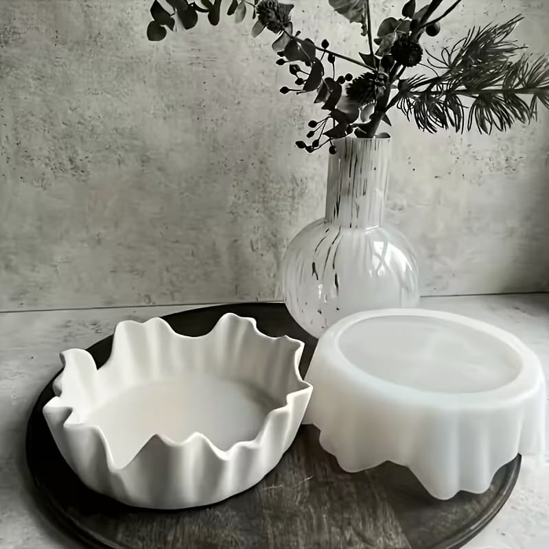 Wavy Irregular Bowl Silicone Mold - Small Wavy Edge Dish Mold