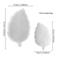 Veined Leaf Tray Silicone Mold - Large Leaf Dish & Jewellery Tray Mold