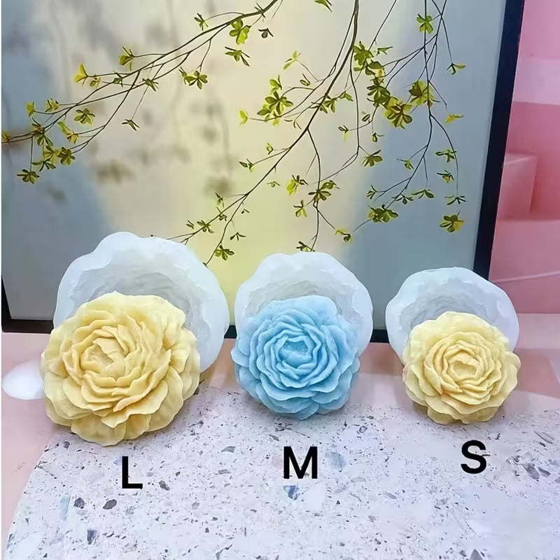 Peony Flower Silicone Mold
