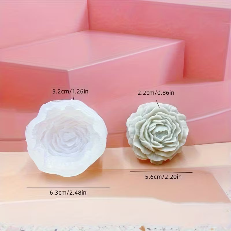 Peony Flower Silicone Mold