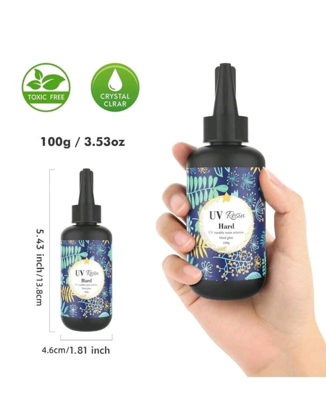 Hard UV Resin Solution - Crystal Clear 100g