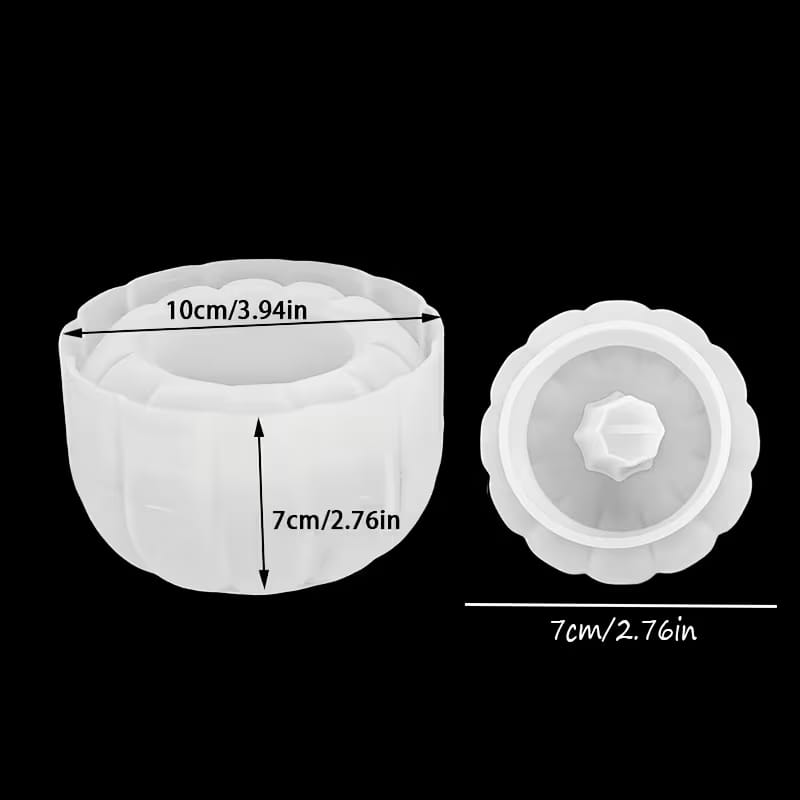 High Quality Pumpkin Jar Mold – Silicone Mold for Plaster of Paris Concrete & Resin