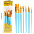 Artist Paint Brushes Value Pack - 10 Pieces Set