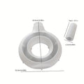 Small Donut Vase Mold – Round Hollow Circle Silicone Mold for Concrete