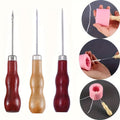 Steel Candle Wicking Needle with Wooden Handle