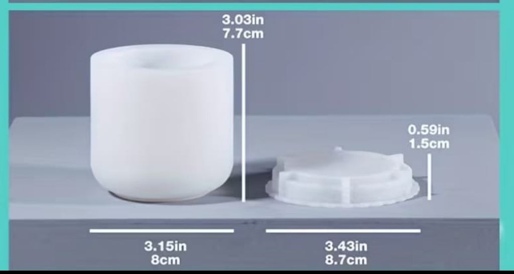 Long Strip Ribbed Jar Silicone Mold