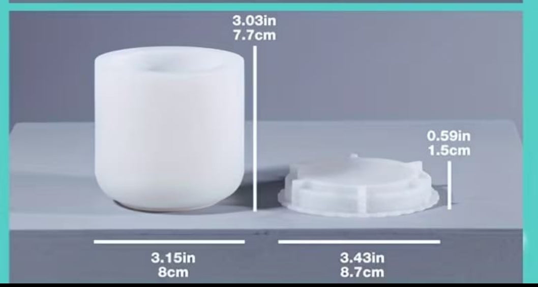 Long Strip Ribbed Jar Silicone Mold