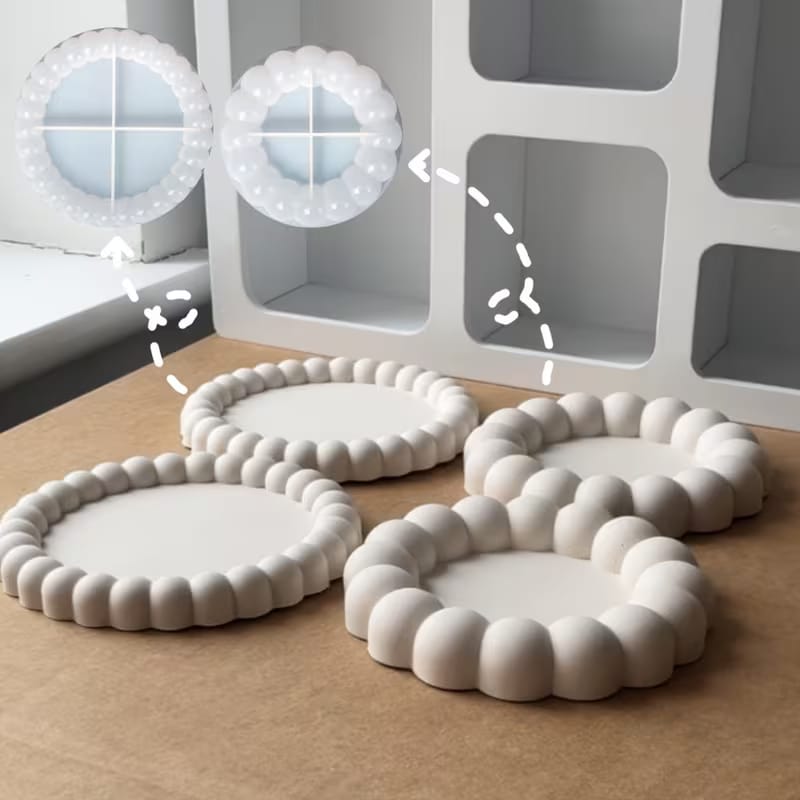 Bubble Tray Mold | Plaster & Resin Silicone Mold