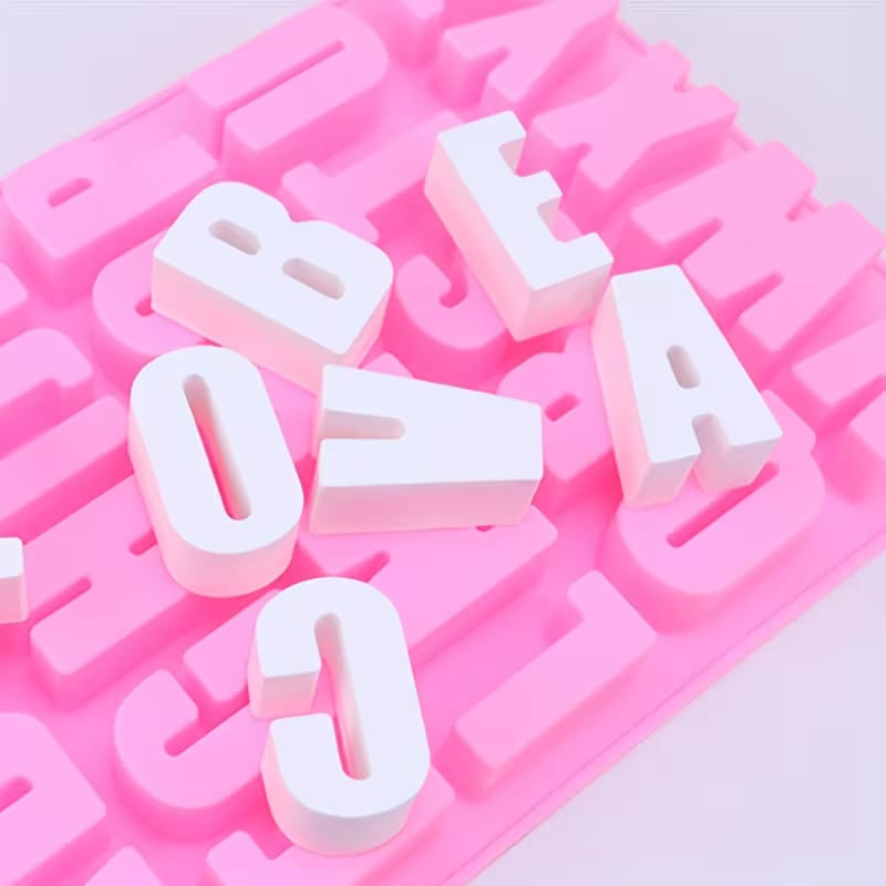 Large Alphabet Silicone Mold