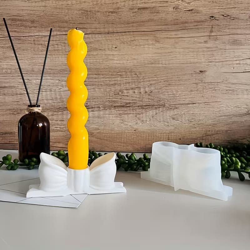 Bow Candle Holder Silicone Mold