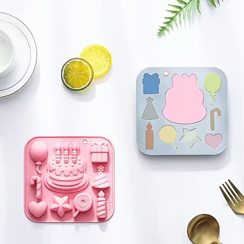 Birthday Theme Mold | Kids DIY Baking & Plaster Mold