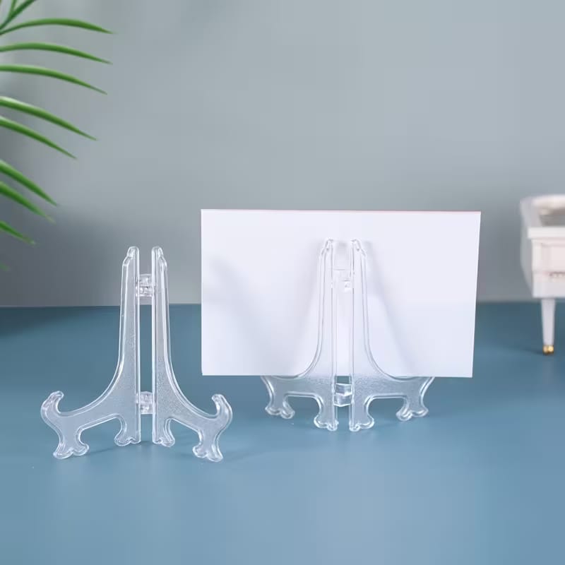 Clear Acrylic Folding Display Stand - 4 Inch