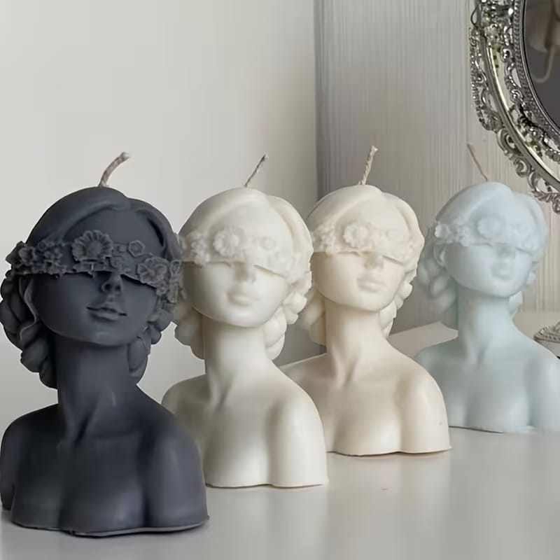 Blind Doll Bust Silicone Mold - 001#