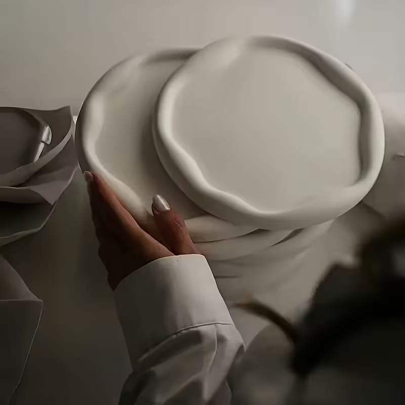 Cloud Tray Silicone Mold – Organic Wavy Edge Resin Coaster & Tray Mold