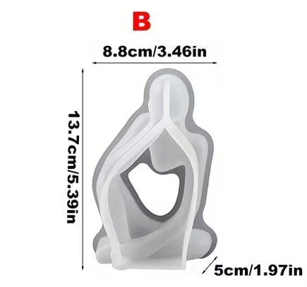 Thinking Statue Silicone Mold