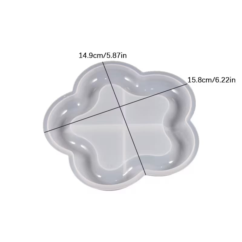Flower Tray Mold | Plaster & Resin Silicone Mold
