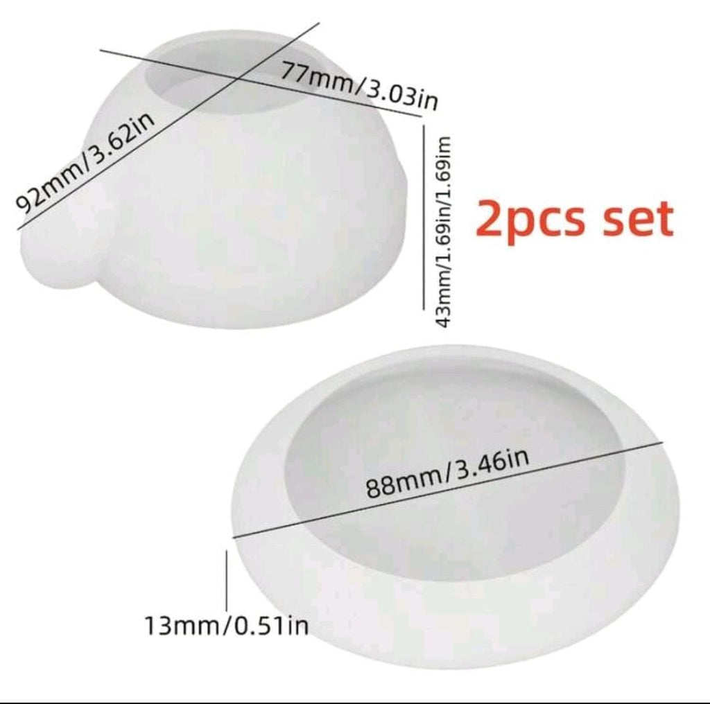 Cup and Plate Silicone Mold Set