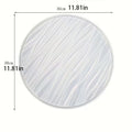 Round Large Wave Textured Tray Silicone Mold