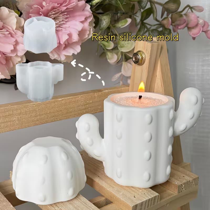 Cactus Candle Jar Silicone Mold