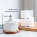 Strip Jar Mold – Silicone Mold for Plaster of Paris Concrete & Resin
