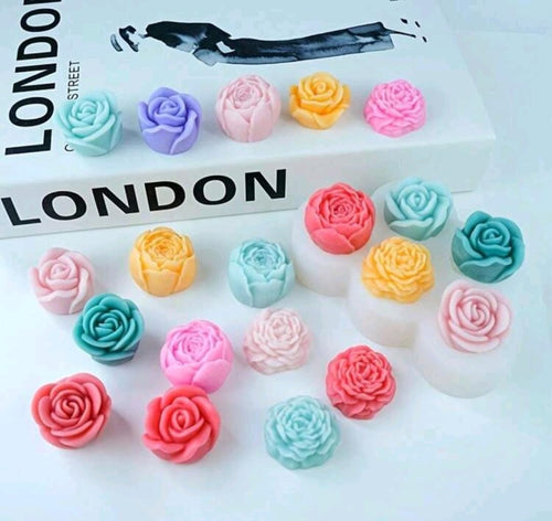 5 in 1 Rose  Candle Mold