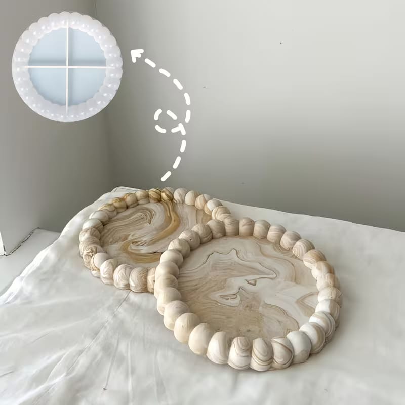 Bubble Tray Mold | Plaster & Resin Silicone Mold