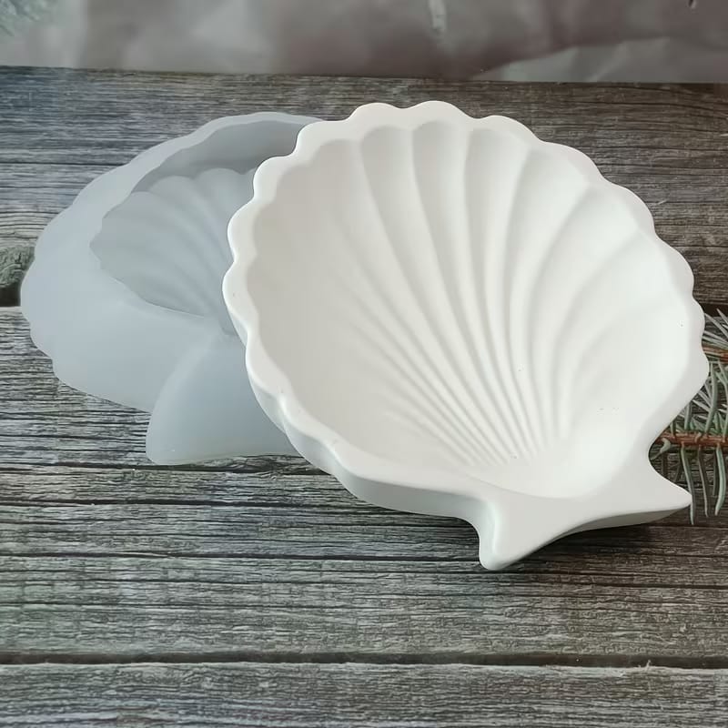 Shell Mold – Seashell Trinket Tray & Coaster Silicone Mold for Resin/Concrete