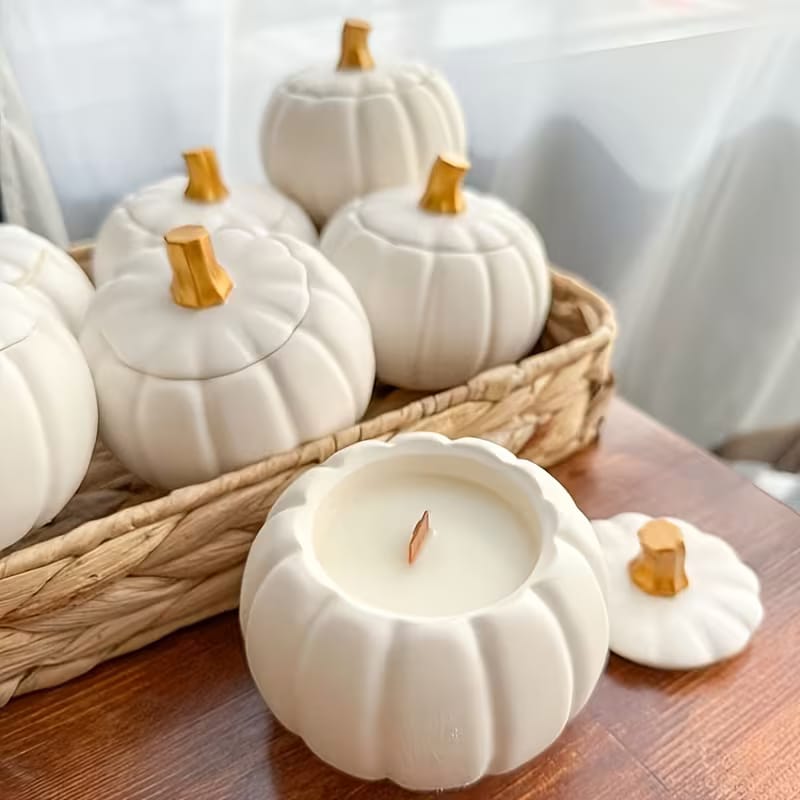 High Quality Pumpkin Jar Mold – Silicone Mold for Plaster of Paris Concrete & Resin
