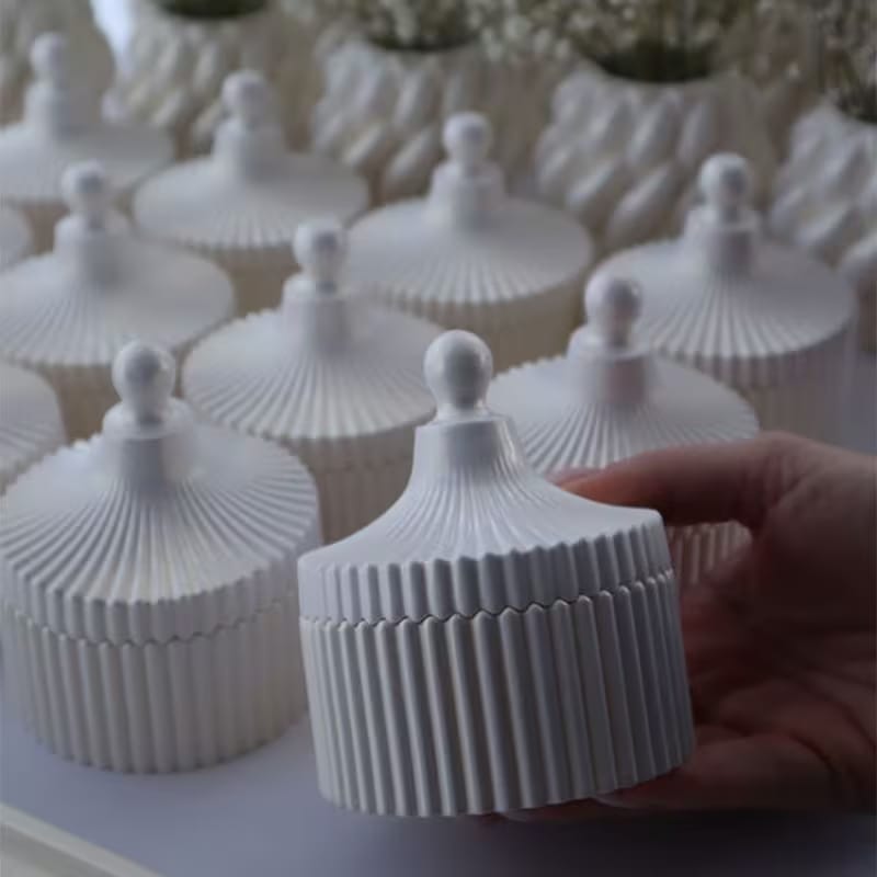 Strip Jar Mold – Silicone Mold for Plaster of Paris Concrete & Resin
