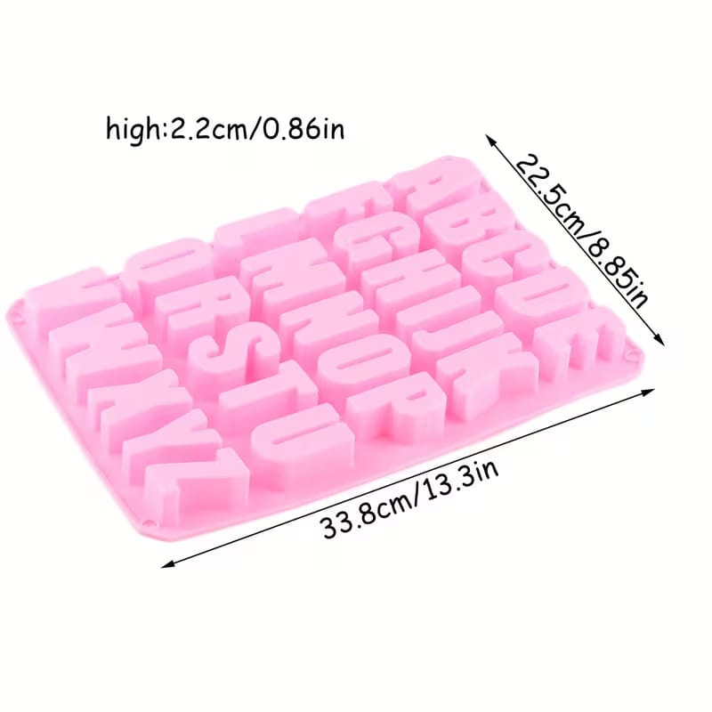 Large Alphabet Silicone Mold