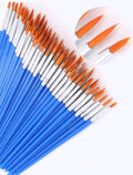 Pointed Tip Detail Paint Brushes - 10 Pack