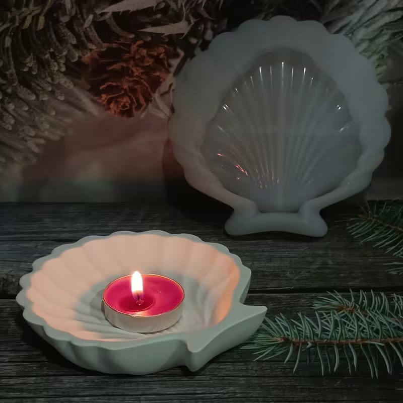 Shell Mold – Seashell Trinket Tray & Coaster Silicone Mold for Resin/Concrete